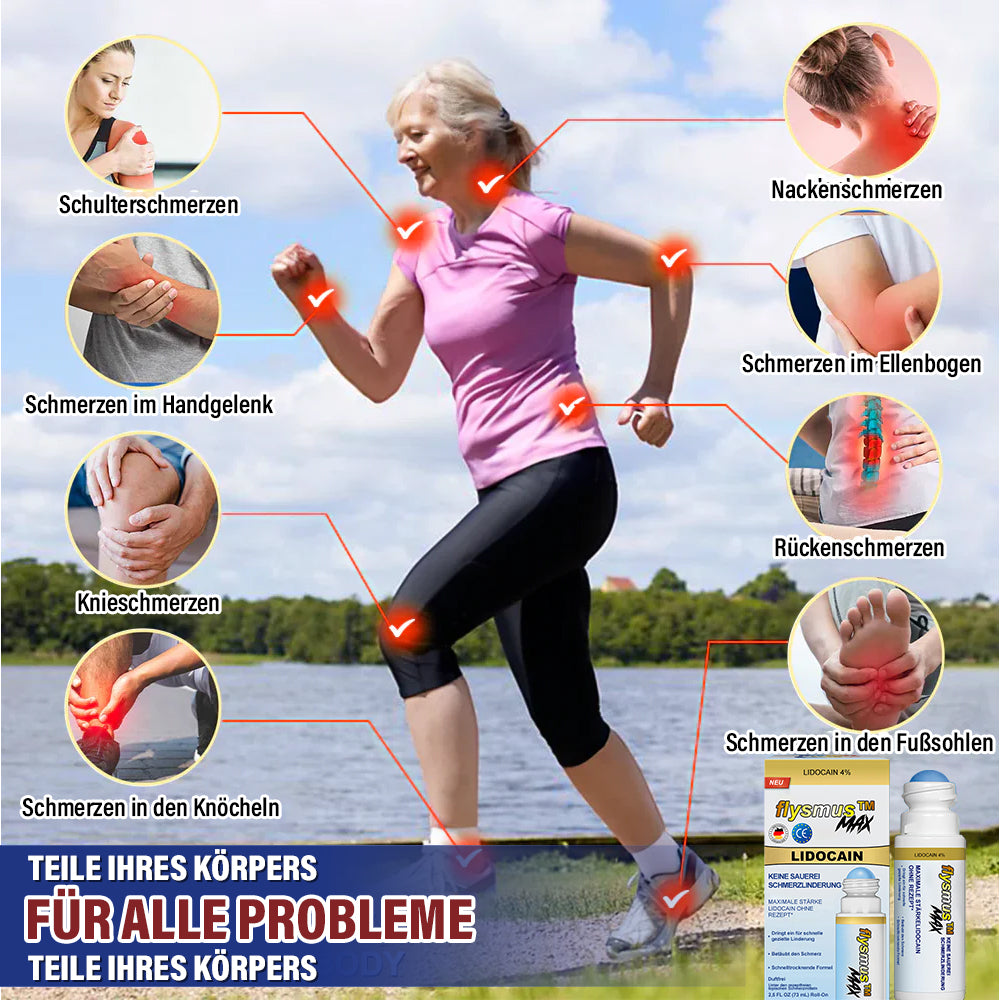 ✅Offizieller Shop: flysmus™ Lidocain Sofortige Schmerzlinderung Heilende Flüssigkeit👨⚕️(BfArM) zertifiziert(Lindert Gelenkschmerzen, Schwellungen, Steifheit, Rötung, Wärme, Muskelkater und Gelenkermüdung)