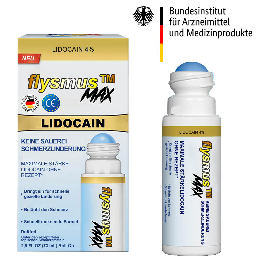 ✅Offizieller Shop: flysmus™ Lidocain Sofortige Schmerzlinderung Heilende Flüssigkeit👨⚕️(BfArM) zertifiziert(Lindert Gelenkschmerzen, Schwellungen, Steifheit, Rötung, Wärme, Muskelkater und Gelenkermüdung)